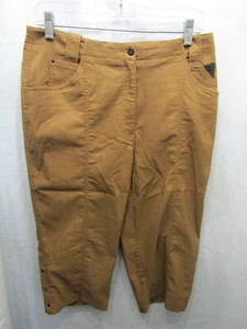 PANTALONES CORTOS MUJER JAMIE SADOCK GOLF MARRÓN TALLA 10 ENTREPIERNA 17" CINTURA PLANA 16" - Imagen 1 de 4