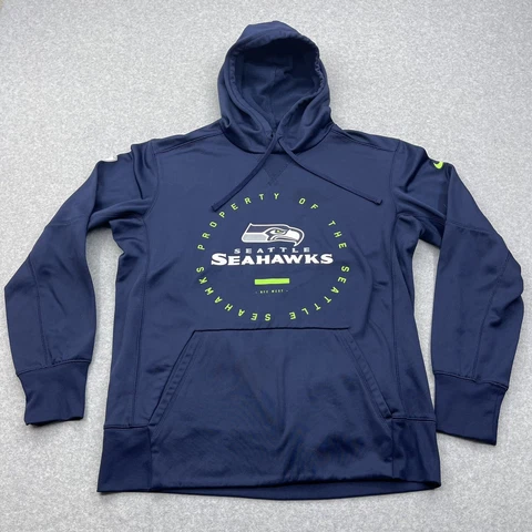 Nike Dri-FIT NFL Training Sweatshirt Mens Med Seattle Seahawks Pullover Hoodie Cover