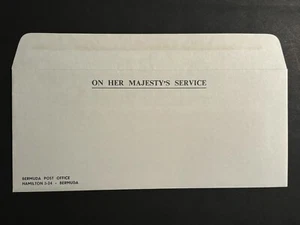 Bermuda Official Mail Envelope - On Her Majesty's Service - Unused Cover - Picture 1 of 2