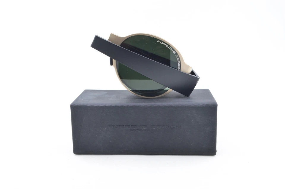 Nuevas gafas de sol plegables auténticas Porsche Design P'8592 C doradas mate titanio nuevas en caja Foto 1 de 4