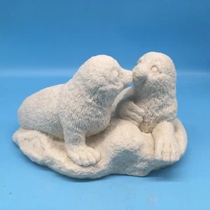 Figura vintage Winterlight Kissing Otters HL-014 United Design Corp. 1992 - Imagen 1 de 9
