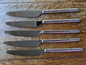 Villeroy and Boch Ella satin dinner knives modernist stainless steel X 5 - Picture 1 of 5