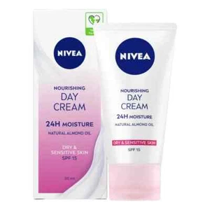 NIVEA Nourishing Day Cream 24H Moisture SPF15 - 50ml | Deep Hydration & Care - Picture 1 of 1