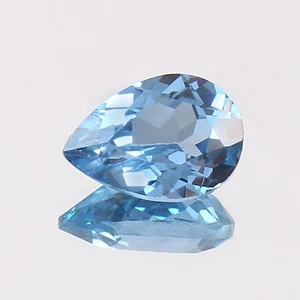 Natural Flawless Blueish Aquamarine Loose Pear Shape Cut Gemstone 4.90 Ct - Picture 1 of 4
