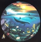 Wyland Studio "DOLPHIN PARADISE" 1989 plaque signée lithographie océan affiche récif