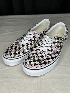 Scacchiera Vans personalizzata fiori di ciliegio stringata nuova con 11/M 9,5 - Foto 1 di 9