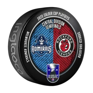 Disco de duelo Copa Calder 2025 Playoffs Milwaukee Admirals Vs Rockford IceHogs - Imagen 1 de 1