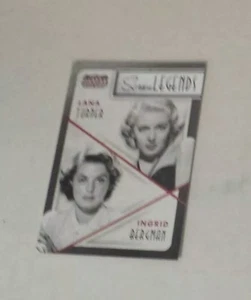 Lana Turner / Ingrid Bergman 2015 Panini Americana Screen Legends Insert #12 - Picture 1 of 2