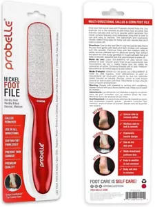Probelle Double Sided Multidirectional Nickel Foot File Fine Tune Up, Make Soft - Picture 1 of 4