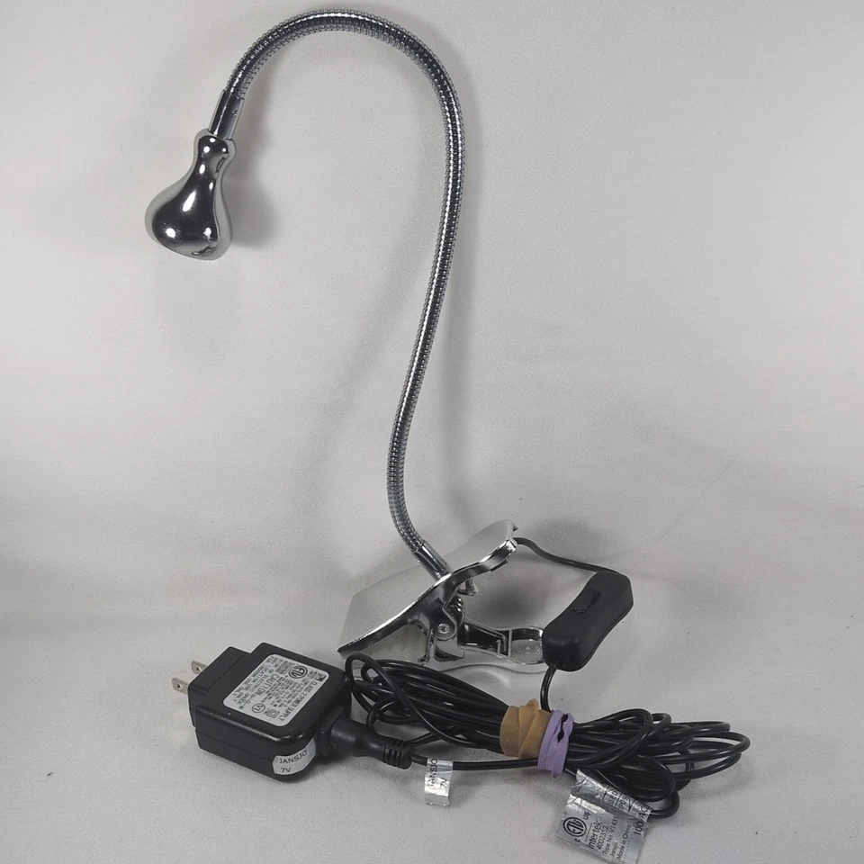 IKEA Jansjo гибкий Gooseneck лампа зажим на серебряный свет зажим шарнирное пятно - Изображение 1 из 4