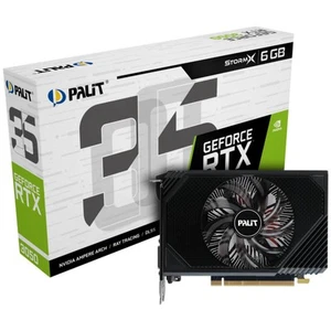 Palit GeForce RTX 3050 StormX 6GB GDDR6 PCIe 4.0 x16 14Gbps video card - Picture 1 of 3