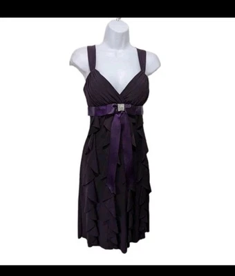 DJ - JAZ Vintage 90s Y2K Ribbon Brooch Waist Dress Womens 4 Whimsigoth Fairy - Image 1 of 4