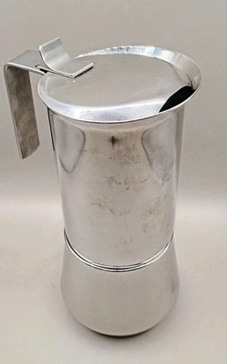 Máquina de café espresso con estufa de acero inoxidable ILSA INOX 18-10 Express hecha en Italia Foto 1 de 4