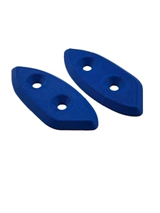 Blau Motorrad Spiegel Basis Block Off Platten Kappen LEER für Yamaha YZF R6 - Bild 1 von 6