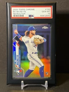 2020 Topps Chrome Bo Bichette #150 Pink Refractor RC PSA 10 - Picture 1 of 2
