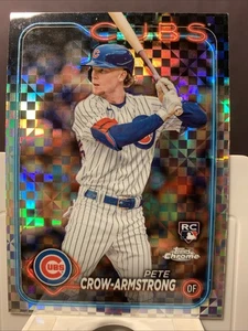 2024 Topps Chrome Pete Crow-Armstrong #16 Checkerboard Refractor (RC) Rookie - Bild 1 von 6