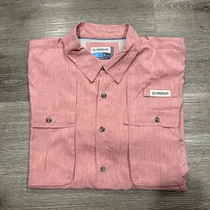 Magellan Men's Fish Gear Shirt Relaxed Fit Red - Picture 1 of 3