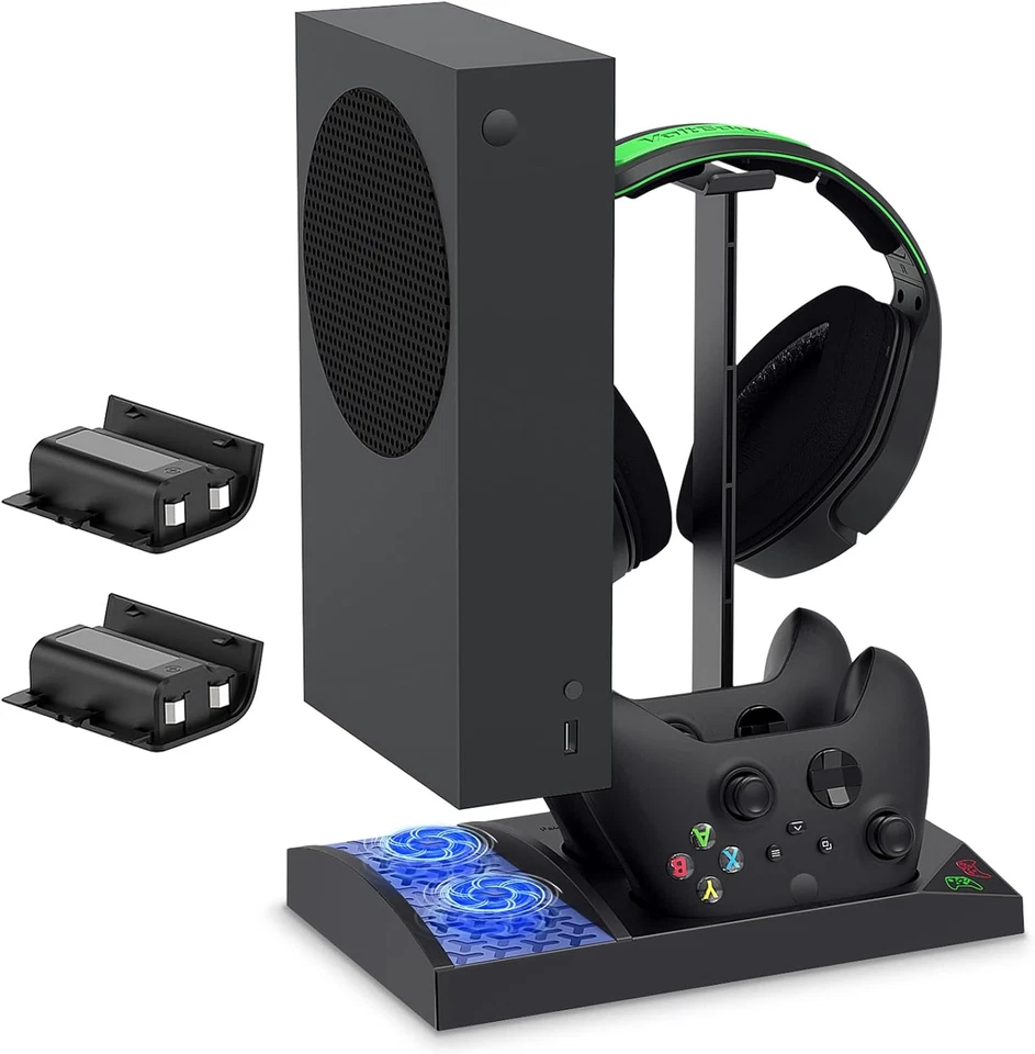 All-in-One Charging Station for Xbox Series S Controllers Cooling Fans Headset - Image 1 of 4