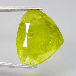 9.69 Cts FANTASTIC PEAR (15 x 13 mm) NATURAL UNHEATED GROSSULAR MALI GARNET GEMS - Picture 1 of 6