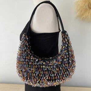 Damen Kristall Perlen Abendtasche Handtasche Fee Whimsigoth Abschlussball Hoco Event formell - Bild 1 von 10