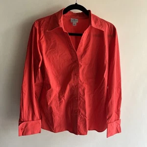 Camicia Worthington elasticizzata con bottoni taglia 14 donna colletto manica lunga usata in ottime condizioni donna - Foto 1 di 4