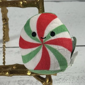 Squishmallows Christmas Micromallows Dulce the Peppermint 2.5 Inch Plush New - Picture 1 of 5