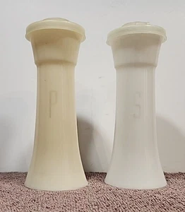Vintage Tupperware weiß Salz und Pfefferstreuer 6" 718-6 718-3 - Bild 1 von 6