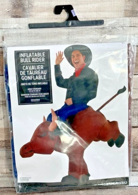 Disfraz de hombre INFLABLE Bucking Bronco Bull Rider Rodeo Paseo en vaquero ¡NUEVO!! Foto 1 de 4