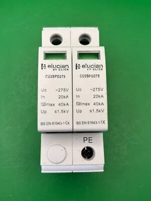 Click Elucian CU2SPD275 40kA Type 2 SPD - New & Boxed