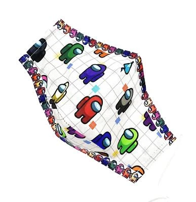Maskara by BengC Space Crew Game Grid ADULT Face Mask Video Gaming Colorful Fun - Image 1 of 4