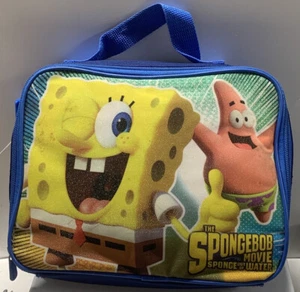 The Spongebob Movie Sponge Out of Water Lunch Bag PreOwned RARE - Imagen 1 de 2