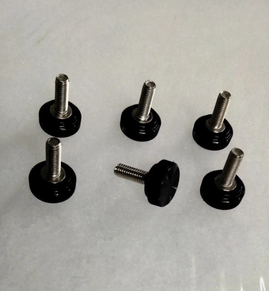 ISLAND OASIS - SB3X BLACK HEAD THUMB SCREW SET OF SIX (6) - NEW OEM PART #50157