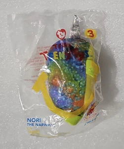 MCDONALDS TEENIE TEENY TYS #3 NORI NARWHAL TOY - BRAND NEW - Picture 1 of 1