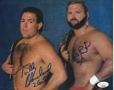 Tully Blanchard Arn Anderson Autographed 8x10 WWE AEW JSA Free Shipping C864