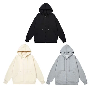Unisex Kids Hoodie Zipper Jacket Long Sleeve Pullover Camping Gym Casual Top - Picture 1 of 16