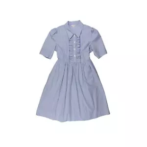L.K. Bennett Blue/White A-Line Midi Dress Women's UK Size 18 - Picture 1 of 4