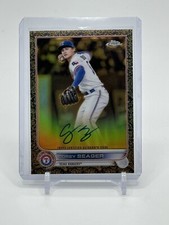 2022 Topps Chrome Gold Etch Refractor Auto Gilded Corey Seager /75 TEXAS RANGERS