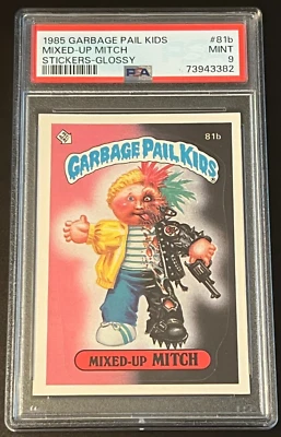 1985 Garbage Pail Kids #81b Glossy Mixed-Up Mitch Glossy PSA 9 New Slab - Image 1 of 4
