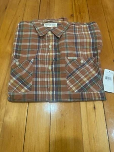 Camicia Ralph Lauren uomo XXL marrone a quadri denim e fornitura nuova con etichette con bottoni - Foto 1 di 8