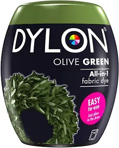 Peinture textile DYLON vert olive vert olive couleur et fixateur pour 600 g de tissu - Photo 1 sur 1