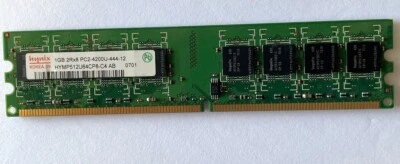 Hynix 1GB PC2-4200 DDR2-533MHz non-ECC HYMP512U64CP8-C4 AB 240-Pin DIMM Memory👀 - Image 1 of 4
