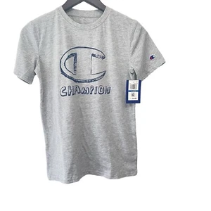Neu mit Etikett Champion graues T-Shirt mit blauem Logo Größe XL - Bild 1 von 9