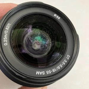 Sony DT 18-55mm 3.5-5.6 SAM Lens Model SAL1855 N50 -Parts Repair- - Picture 1 of 14