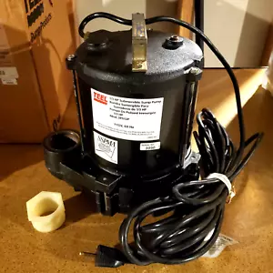 Submersible Sump Pump Cast Iron Heavy Duty Teel 3P512P Manual Switch Made in USA - Picture 1 of 3