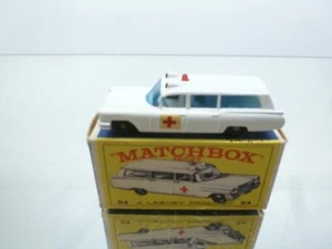MATCHBOX LESNEY 54 S&S CADILLAC AMBULANCE -3inch- HIGH QUALITY IN BOX - 272 - Picture 1 of 9