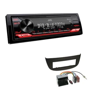 JVC KD-X282DBT Autoradio Bluetooth DAB+ für Renault Twingo II 2009-2014 schwarz - Bild 1 von 5