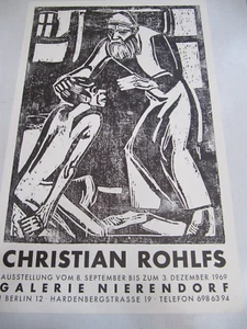 Christian Rohlfs Poster Ausstellung Berlin 1969 - Picture 1 of 4