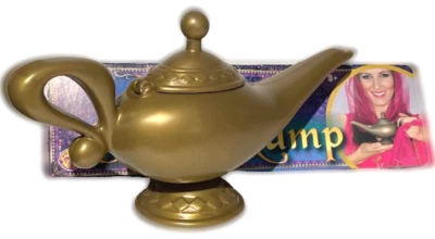 Jarrón GENIE LAMP de plástico dorado I Dream Of Genii Magic Prop Aladdin Disfraz Juguete Foto 1 de 4