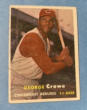 1957 Topps - #73 George Crowe Cincinnati Redlegs Baseball Card