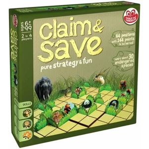 SUPER RARE, HTF CLAIM & SAVE BOARD GAME by Chalk and Chuckles NEW! OUT OF PRINT! - Picture 1 of 3